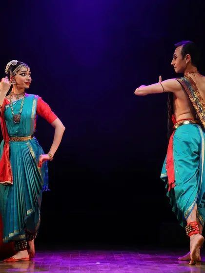 A moment of interaction between myself and a dancer from the ensemble. These small connections on stage are what make the story feel real and heartfelt.