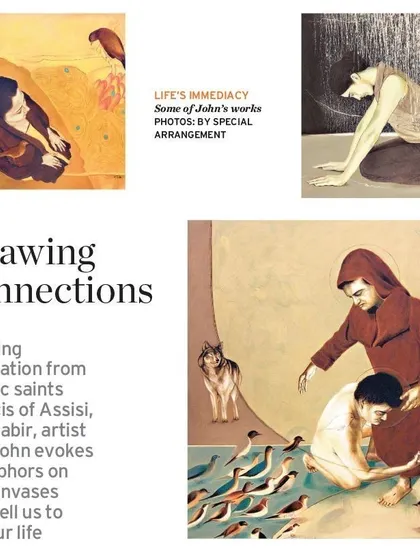 A feature in The Hindu discussing the inspirations behind C.F. John's work. We actively share media coverage to provide deeper context on the artists we represent and their creative processes.