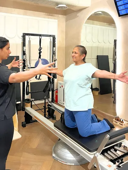 Age is just a number. Our incredible 60 year old client is thriving, building strength and balance with personalized guidance on the Reformer.
