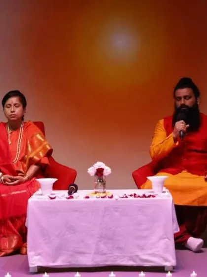 A duplicate of image 20, again showing the Siddha Healing and Meditation session in Sydney. The repetition emphasizes this key international event.
