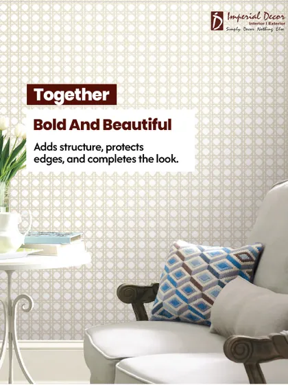 When paired together, wallpaper and skirting are bold and beautiful. The skirting adds structure, protects the edges of the wall, and completes the overall design for a professional finish.