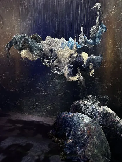 A repeat of image 118, a sculptural piece from the 'Into The Deep' installation.