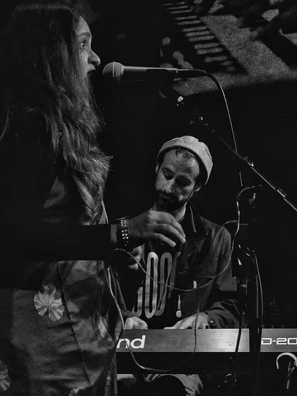 A black and white shot from our concert at Nublu in NYC with EYM Trio. The intimacy of a small club allows for a different kind of connection with the audience.
