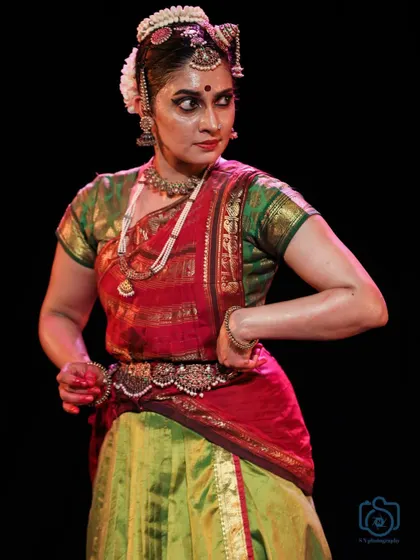 A powerful and assertive pose from the Soorya Parampara Festival.