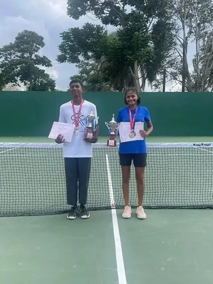 The singles finalists from the CISCE Regional Games. We train our players to handle the pressure of finals and compete for the top spot.