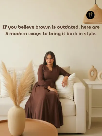 If you think brown is an outdated color, let me show you five modern ways to bring it back in style. It's all about texture and smart pairings.