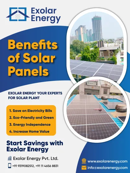 The benefits of solar panels are clear: save on electricity bills, gain energy independence, be eco-friendly, and increase your property's value.