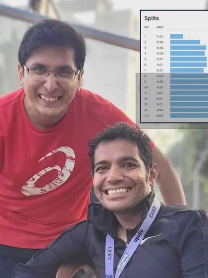 The wish to run alongside your coaches. This runner made that wish come true by joining me for the final stretch of my marathon in Kolkata. These shared miles are incredibly special.