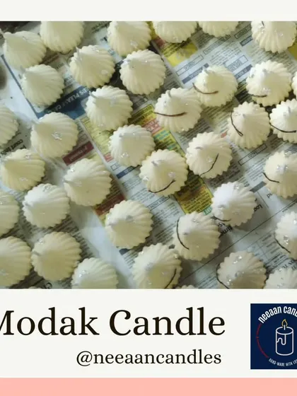 A sacred offering for a blessed life. My Modak candles are perfect for Ganesh Chaturthi, hand-poured to look just like the sweet offering for Lord Ganesha.