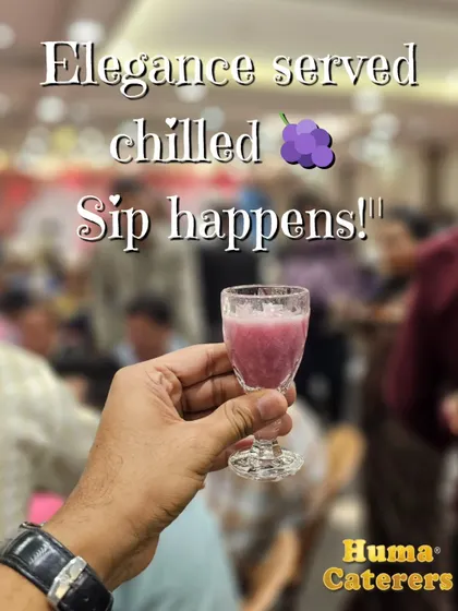 Elegance served chilled. Our refreshing Jamun shots are a unique and stylish way to cool down at any event.