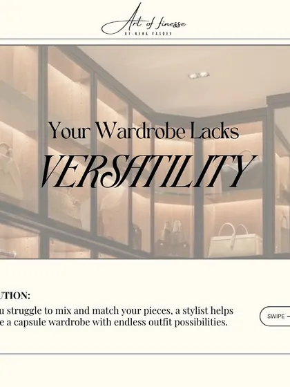 Does your wardrobe lack versatility? If you struggle to mix and match your pieces, I can help you create a capsule wardrobe with endless outfit possibilities, making the most of what you own.