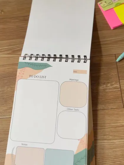 The structured layout of my 'To Do List' pad, designed to make planning your day easier.