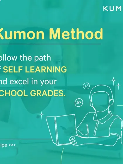 The Kumon method is a path to self-learning. By following it, students not only improve their skills but also see that improvement reflected in their school grades.