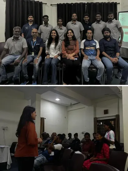 The group of coaches who participated in our Female Athlete Nutrition Workshop in Chennai. By training the trainers, we ensure that accurate and helpful nutrition information reaches hundreds of young athletes.