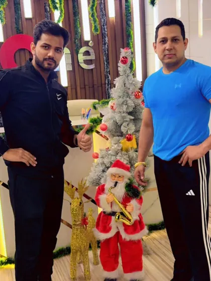 Members and trainers spreading festive joy during Christmas. At our club, it's about building a community that celebrates together.