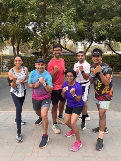 Despite the heat, we don’t miss a beat. A group of our runners, ready and consistent, embodying the GRR spirit.