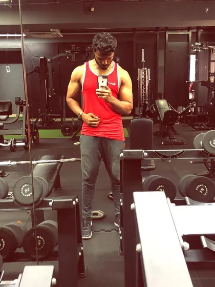 Your only competition is the person in the mirror. This is me checking my progress mid workout. I help my clients track their changes so they stay motivated and see the results of their hard work.
