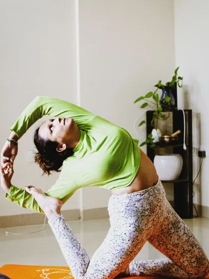 Advanced poses like Eka Pada Rajakapotasana, or One-Legged King Pigeon Pose, do not happen overnight. They are the result of consistent practice, patience, and learning to listen to your body. This is a reminder that the journey is just as important as the destination.