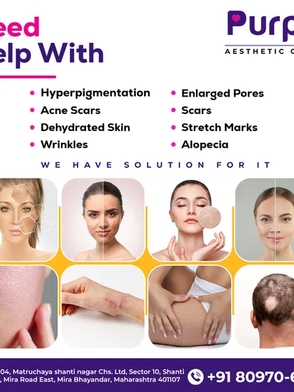 We have a solution for a wide range of skin and hair concerns. From hyperpigmentation, acne scars, and wrinkles to stretch marks and alopecia, our team is here to help.