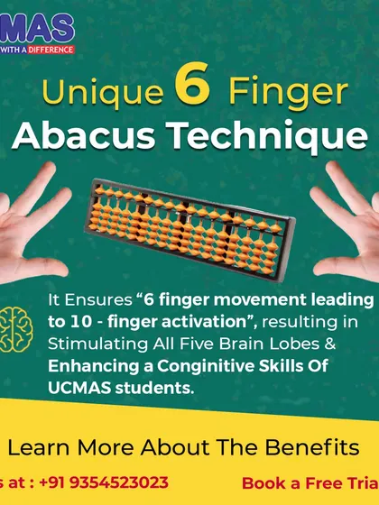 Our unique 6-finger abacus technique ensures movement that leads to 10-finger activation. This process stimulates all five brain lobes, enhancing the cognitive skills of every UCMAS student in a holistic way.