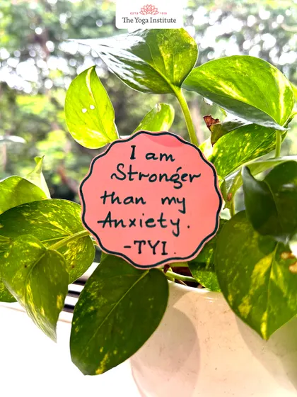 An affirmation for inner strength: "I am stronger than my anxiety."