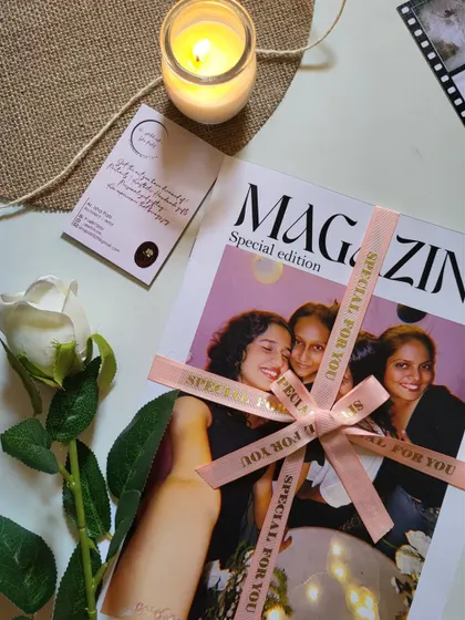 A special edition magazine, wrapped with a "Special For You" ribbon. It’s the perfect birthday gift for a best friend.