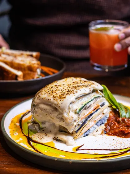 Layers of love, one bite at a time. This is my vegetable lasagna, a hearty stack of pasta, cheese, and sauce that makes for the ultimate comfort food.
