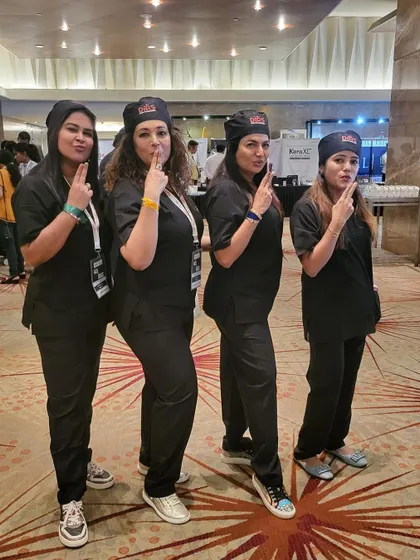 Having some fun with my colleagues at a DIAS training event. Continuous learning and collaboration are key to excellence, but it's important to enjoy the journey.