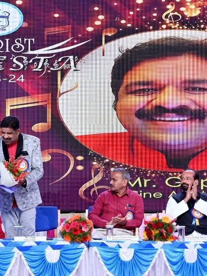 Being felicitated by a student at the Christ Celesta 2023-24 school event. Moments like these are truly special and I cherish them.
