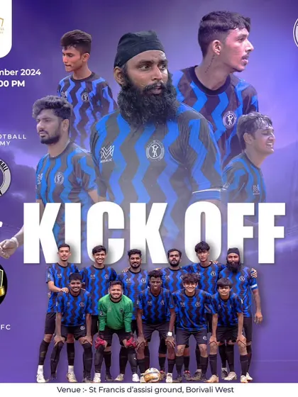 Game on! Our squad is ready to kick off against Shelar FC in the Borivali Football Championship League.