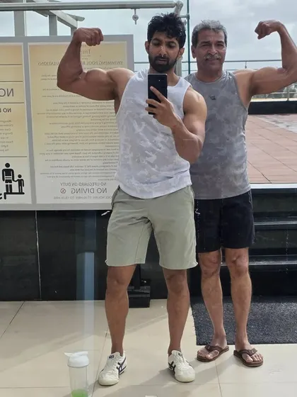 Another gym selfie with my biggest inspiration. Building strength is a journey you can share with your family.