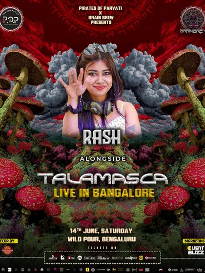 The poster for my gig opening for the one and only Talamasca. It was a cosmic mayhem of a night, and I was thrilled to set the stage for a true master.