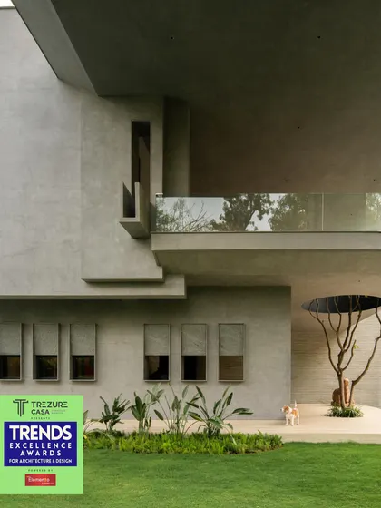 Another image celebrating the Trends Excellence Award. This recognition from a prestigious industry body is a valued acknowledgment of my studio's dedication to architectural innovation.