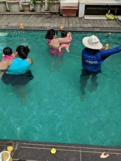 In our group classes, parents and children learn and play together, creating a supportive community.