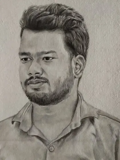 This portrait was part of my follower sketch series. I am skilled at capturing a variety of faces and expressions.
