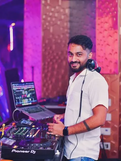 Another look from my DJ booth at BOHO Koramangala. Consistency is key, and I bring the same energy to my residency nights every single time.