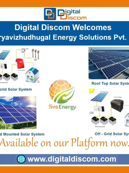 Suryavizhudhugal Energy Solutions provides a full spectrum of solar systems. This includes hybrid, ground-mounted, rooftop, and off-grid solar system configurations to meet diverse energy needs.