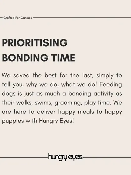 We believe feeding your dog is a bonding activity, just as important as walks and playtime. Our goal is to deliver happy meals that you can enjoy serving.