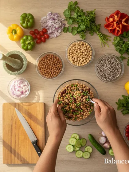 Everything starts with fresh, high-quality ingredients. This is a glimpse of how I design your meals, combining colorful vegetables, legumes, and fresh herbs to create a balanced and nutritious plate. We never use frozen or processed items.
