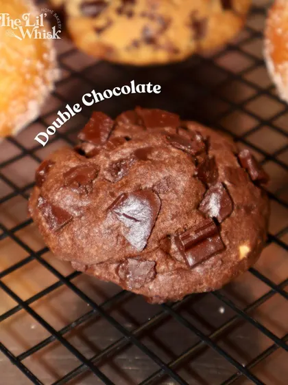 For the ultimate chocolate lover, our Double Chocolate cookie is a must-try. It's a rich, fudgy cookie loaded with even more chocolate chunks.