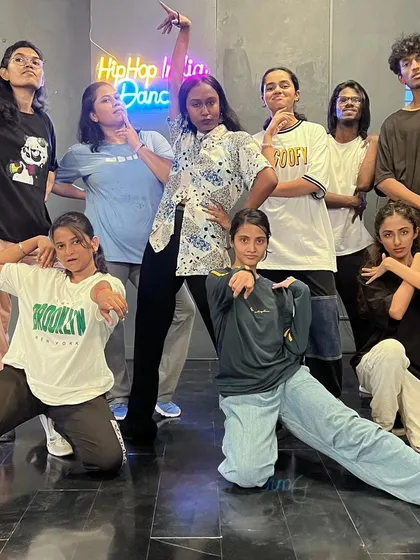 A group of our dedicated SDDP students. This program is a platform for serious dancers to gain deep knowledge and skills across multiple street dance styles.
