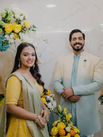 Another lovely couple shot. The makeup is designed to look fresh and beautiful in all photos.