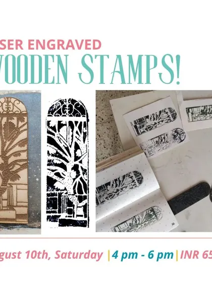 Another look at the beautiful stamps you can create, featuring intricate designs like this tree and window pattern.