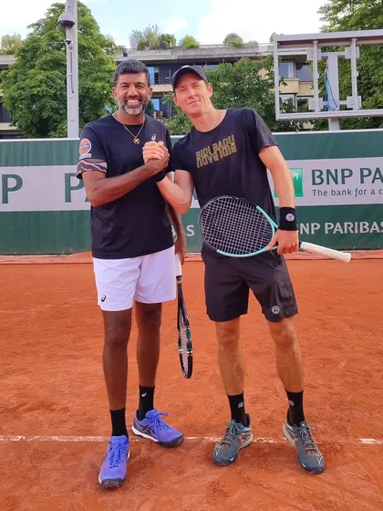 With my doubles partner Matthew Ebden in Paris. The partnerships and strategies on tour are a live playbook that we use to teach our students the nuances of doubles.