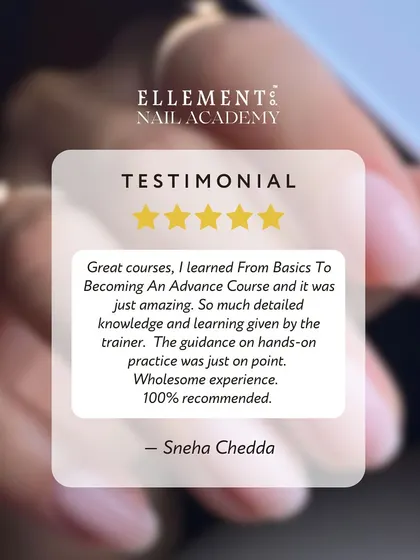 "Wholesome experience. 100% recommended." Sneha shares her review of our 'From Basics To Becoming An Advance' course, praising the detailed knowledge and hands-on guidance.