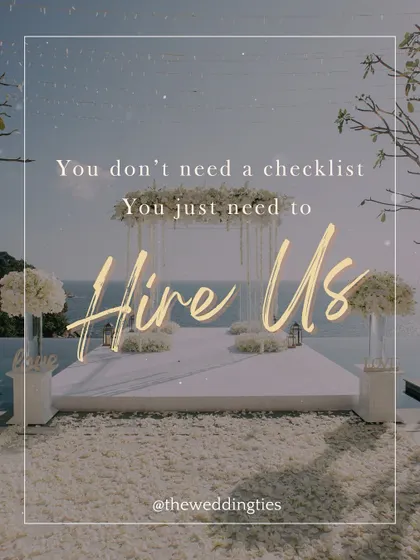 Feeling overwhelmed by wedding planning checklists? The solution is simple. I am your human checklist, ensuring nothing is missed.