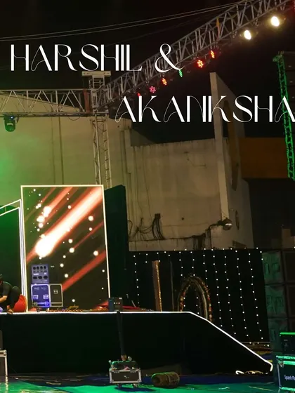 A glimpse of the technical setup for a grand sangeet night. I work with the best technicians to ensure the lighting, sound, and LED visuals are perfectly synchronized for an amazing show.