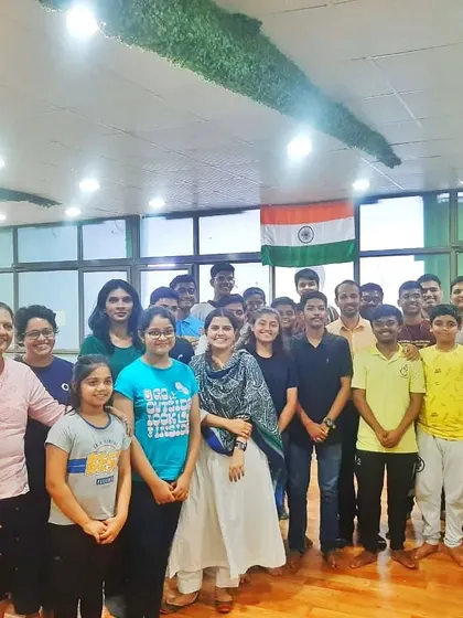 A mental training session conducted at our Chembur branch. Preparing the mind is just as important as preparing the body for competition.