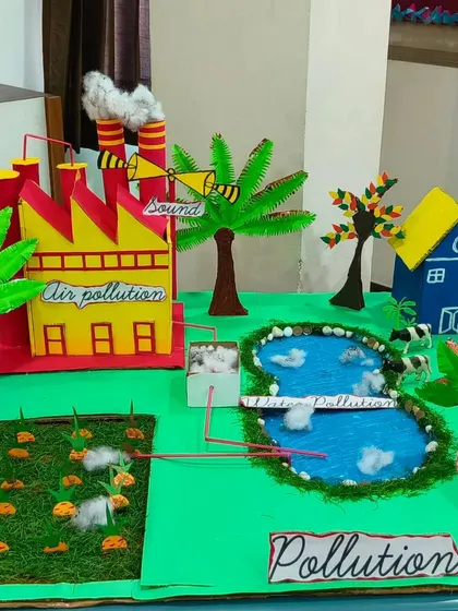 This detailed model, built by our students, illustrates the different types of pollution. We teach children about important environmental issues in an age-appropriate way, empowering them to be conscious global citizens.