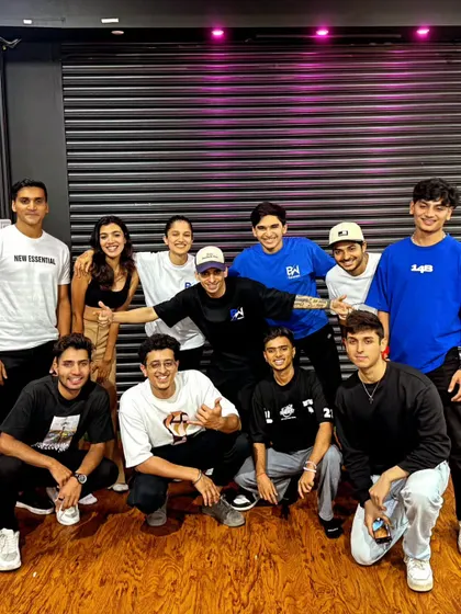 The whole crew together. This group photo shows the diverse mix of talented dancers who come together for our workshops. It's a testament to the strong and growing Bangalore dance community.